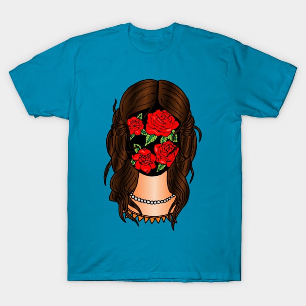 Roseface Woman T-Shirt by bowtomickey